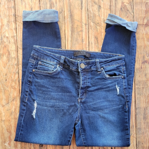 Tinsel Rolled Leg Ripped Jeans size 28 - Picture 2 of 8